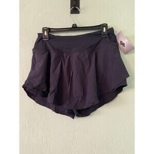 Soothfeel womens running shorts navy large lining athletic